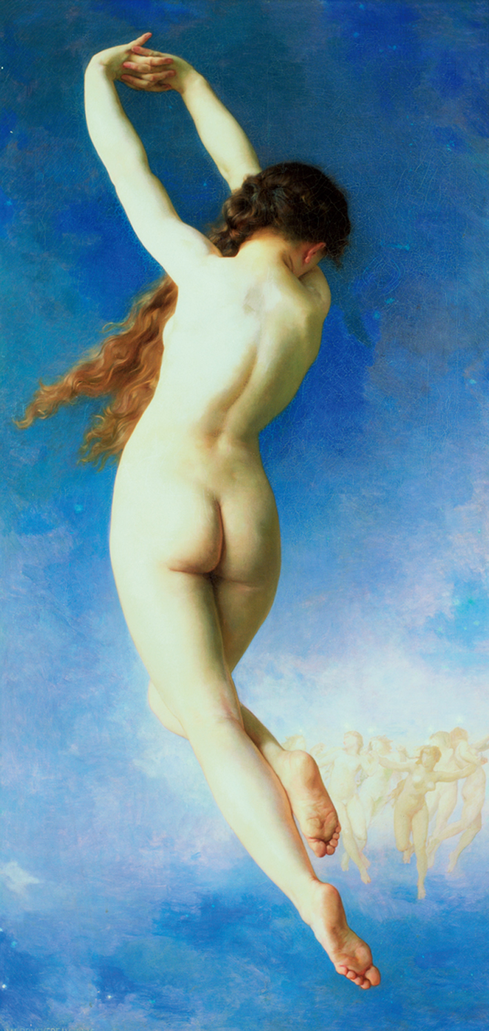  阿道夫·布格罗 Adolphe Bouguereau —— 迷失的仙女 油画 33x62